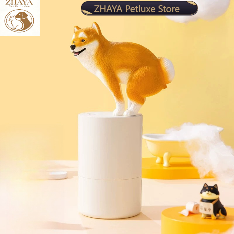 Soap Making Machine - ZHAYA クリエイティブな柴犬型自動ソープディスペンサー 面白いノベルティ卒業記念ギフト 抽象的なユーモア 浴室装飾ガジェット