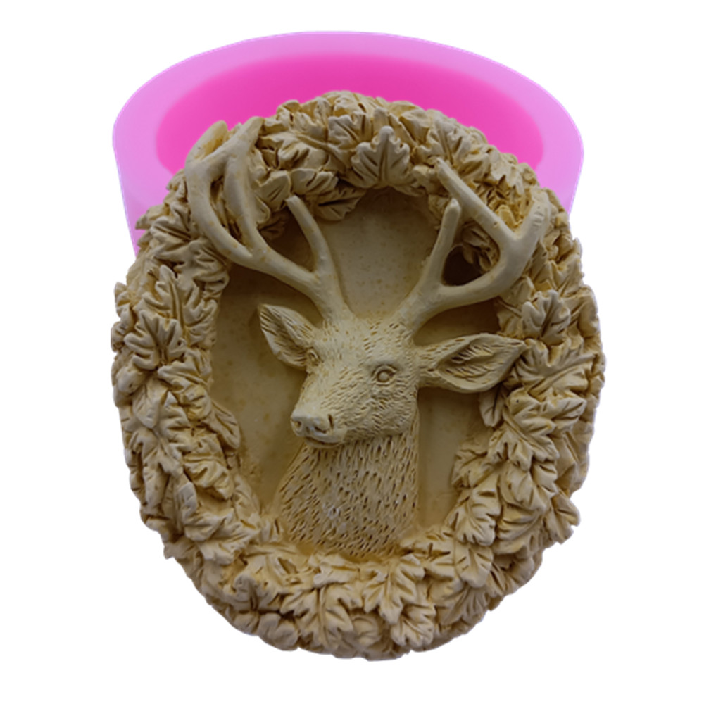 Soap Making Ideas - 鹿デザイン石鹸シリコーン型作る石鹸ムースケーキ金型アロマワックス石膏樹脂工芸品の金型