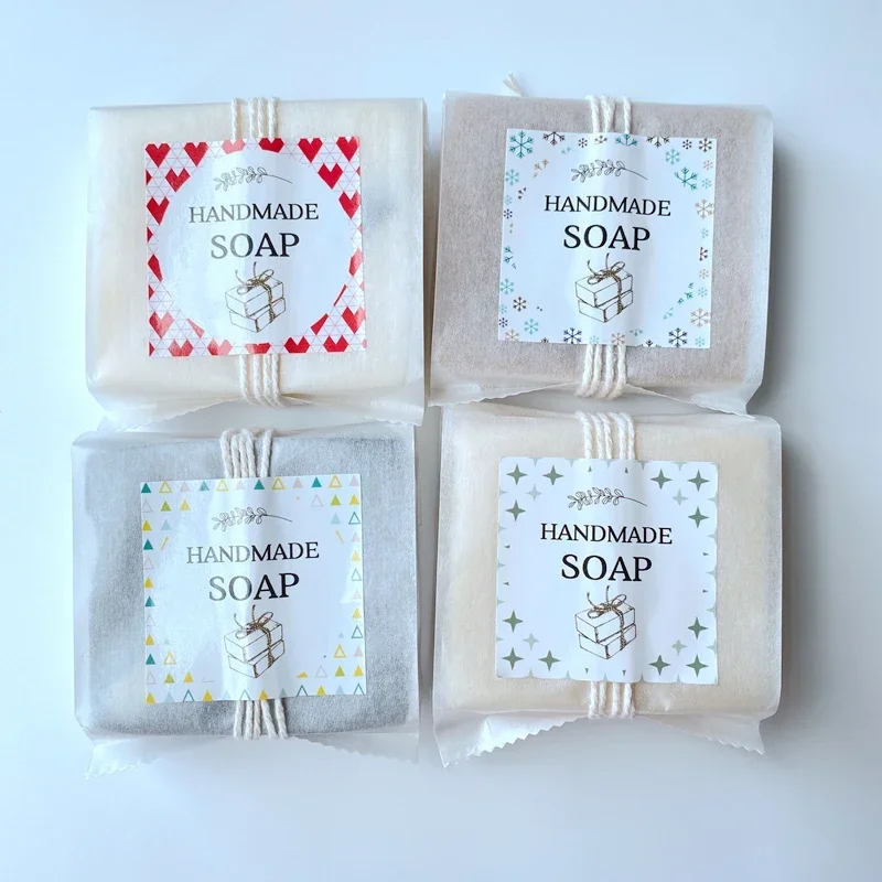 手作り石鹸包装袋ステッカー Customzied ロゴラベル - Kraft Soap Label のレビューと価格