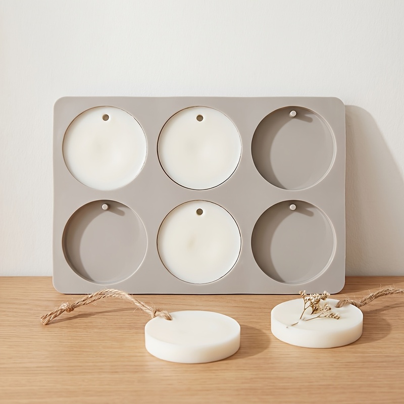 6個の丸いタグ型シリコンモールド DIYアロマセラピーワック - Soap Making Ideas のレビューと価格