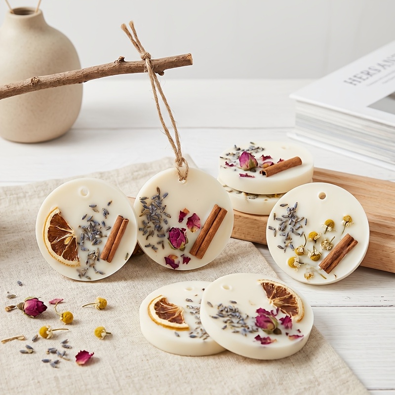 6個の丸いタグ型シリコンモールド DIYアロマセラピーワック - Soap Making Ideas のレビューと価格