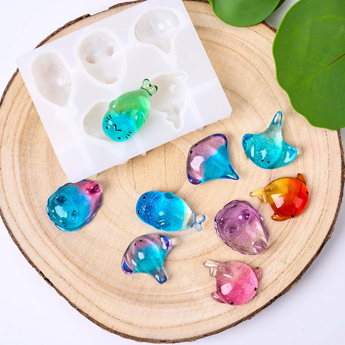 3Dヒーリング可愛いマンタ鯨シリコンモールドDIYキーホルダ - Soap Making Ideas のレビューと価格