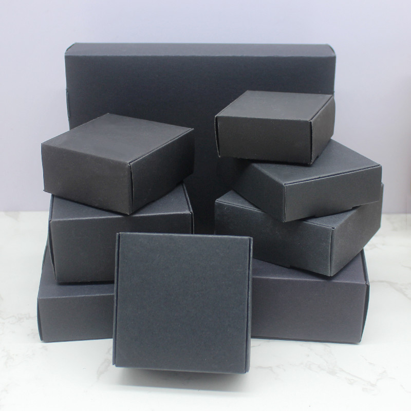 マルチサイズ 10 個正方形ホワイト/クラフト/ブラック包装 - Kraft Soap Label のレビューと価格