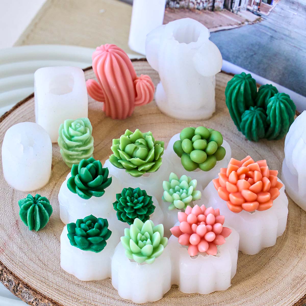 3D多肉植物キットシリコンキャンドル型DIYサボテン蓮バラ工 - Soap Making Book For Beginners のレビューと価格